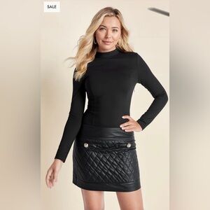 Quilted Skirt Mini Dress